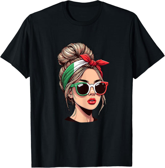ragazza italiana Italian Girl Italia Italy girls Kids T-Shirt - T-Shirt | Black