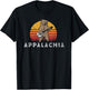 Appalachia Bluegrass Banjo Bear Funny Retro T-Shirt - T-Shirt | Black