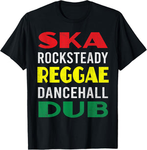 Reggae Dub Ska Rocksteady Dancehall Dub Lover Fan Rasta Cool T-Shirt - T-Shirt | Black