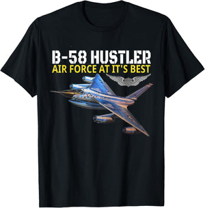 The B-58 Hustler in action. Air Force aviation at its best. T-Shirt - T-Shirt | Black