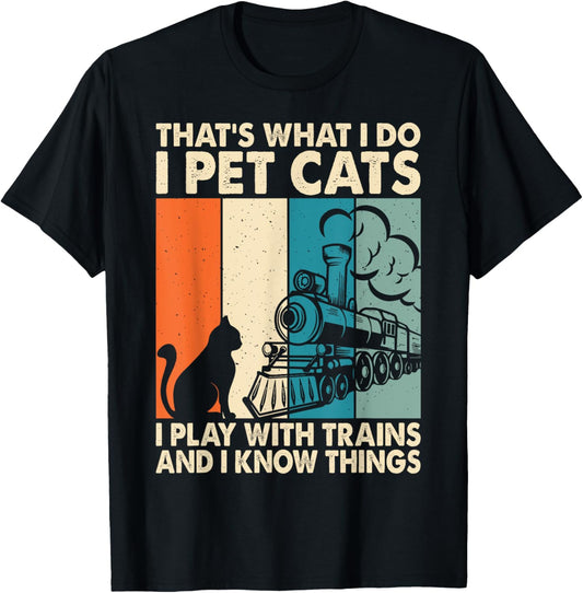 Funny Train & Railroad Gifts And Clothing x -Adults Train-Themed , Black, Small T-Shirt - T-Shirt | Black