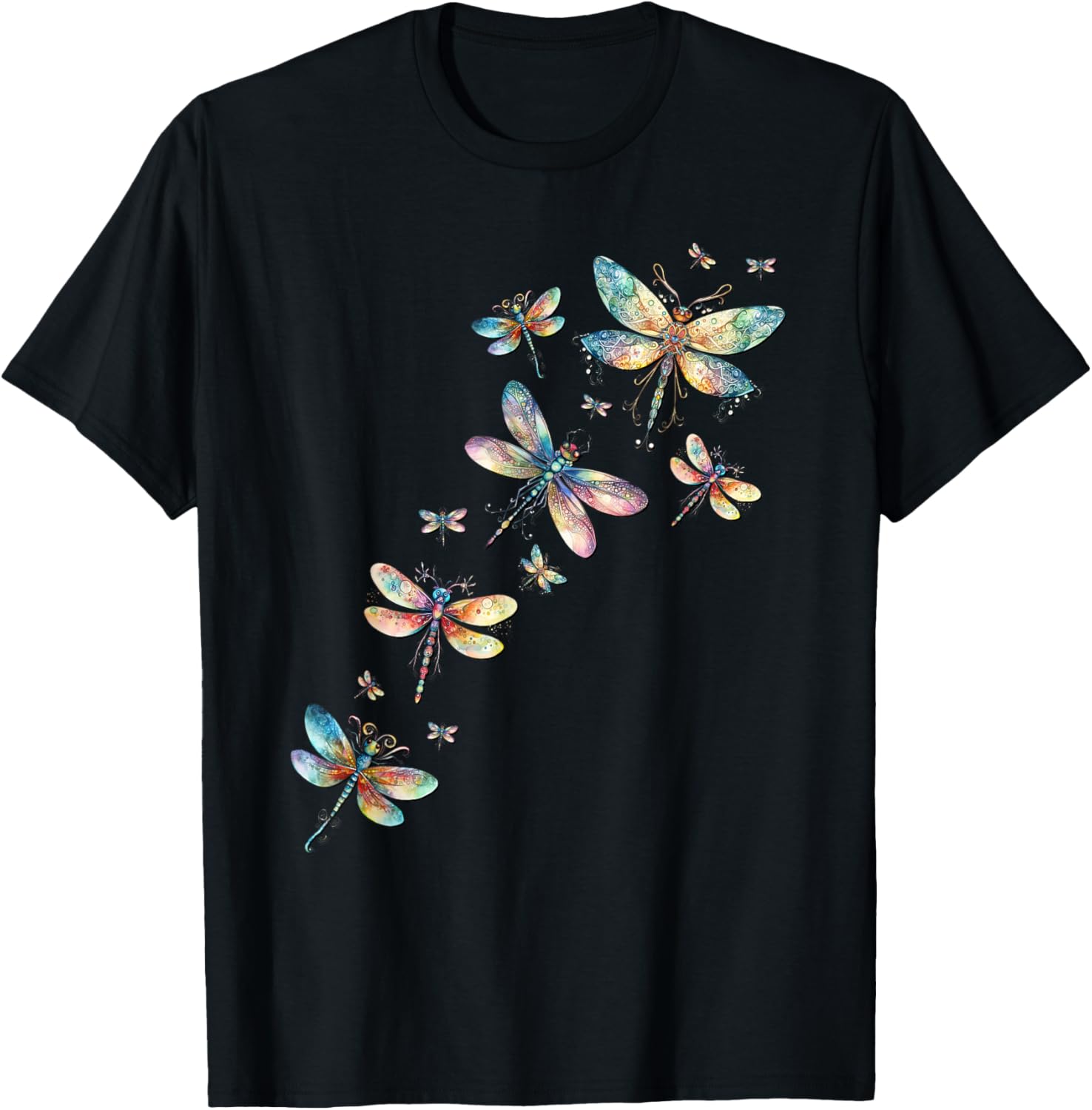 Dragonfly Accessories Cute Summer Dragonflies T-Shirt - T-Shirt | Black