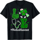 LOVE Stethoscope Syringe Medical Assistant Life St Patrick's T-Shirt - T-Shirt | Black