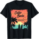 North Carolina Beach Surfing Sunrise NC OBX T-Shirt - T-Shirt | Black