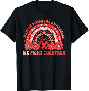 We Fight Together Marfan Syndrome Awareness Month T-Shirt - T-Shirt | Black