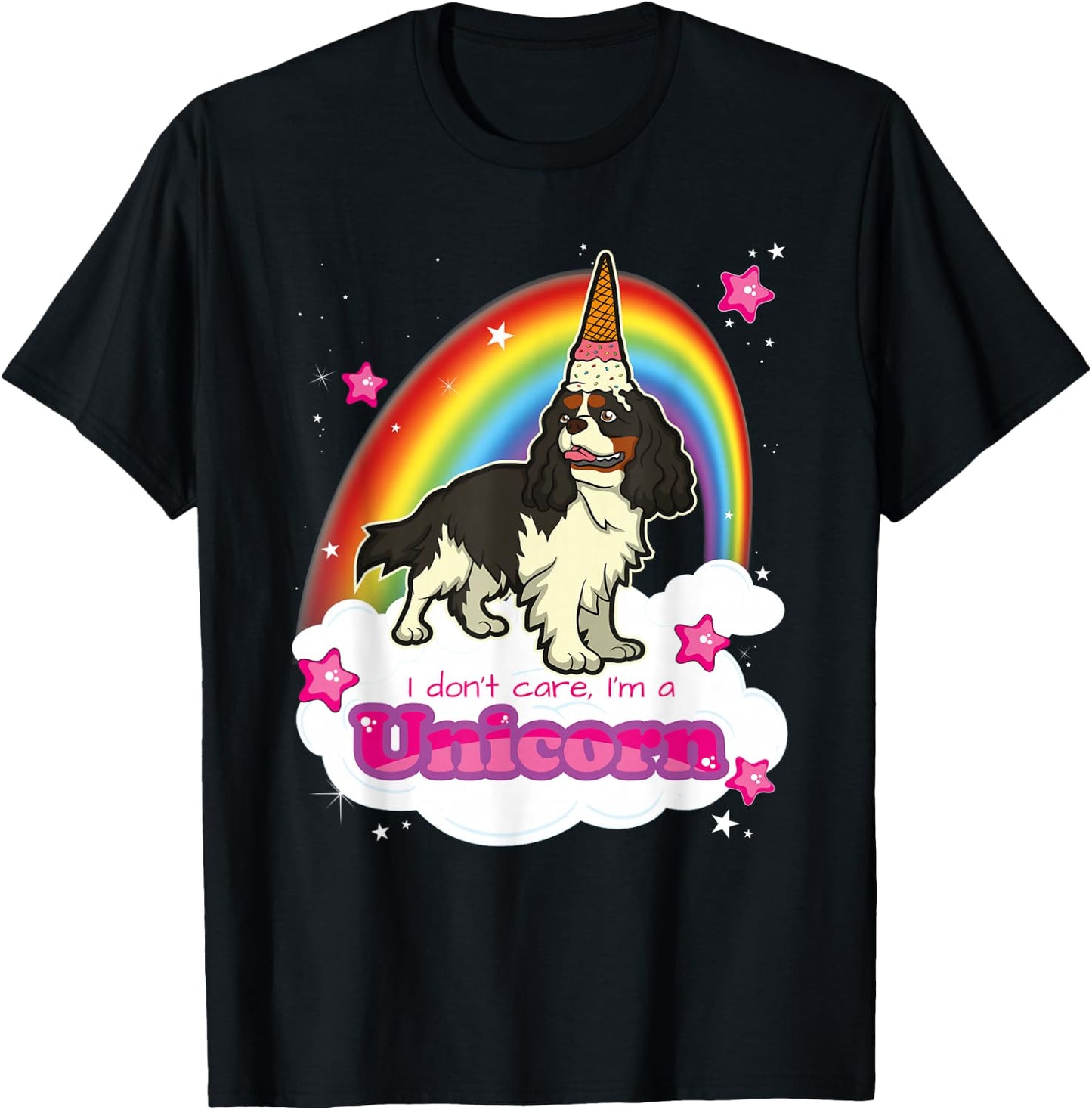 Cavalier King Charles Spaniel Dog T-Shirt - T-Shirt | Black