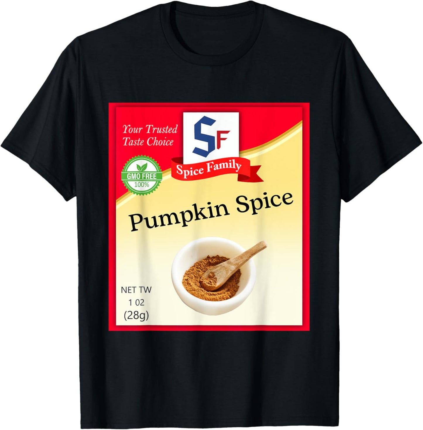 Pumpkin Spice Condiment Costume Holiday Spice Costumes T-Shirt - T-Shirt | Black