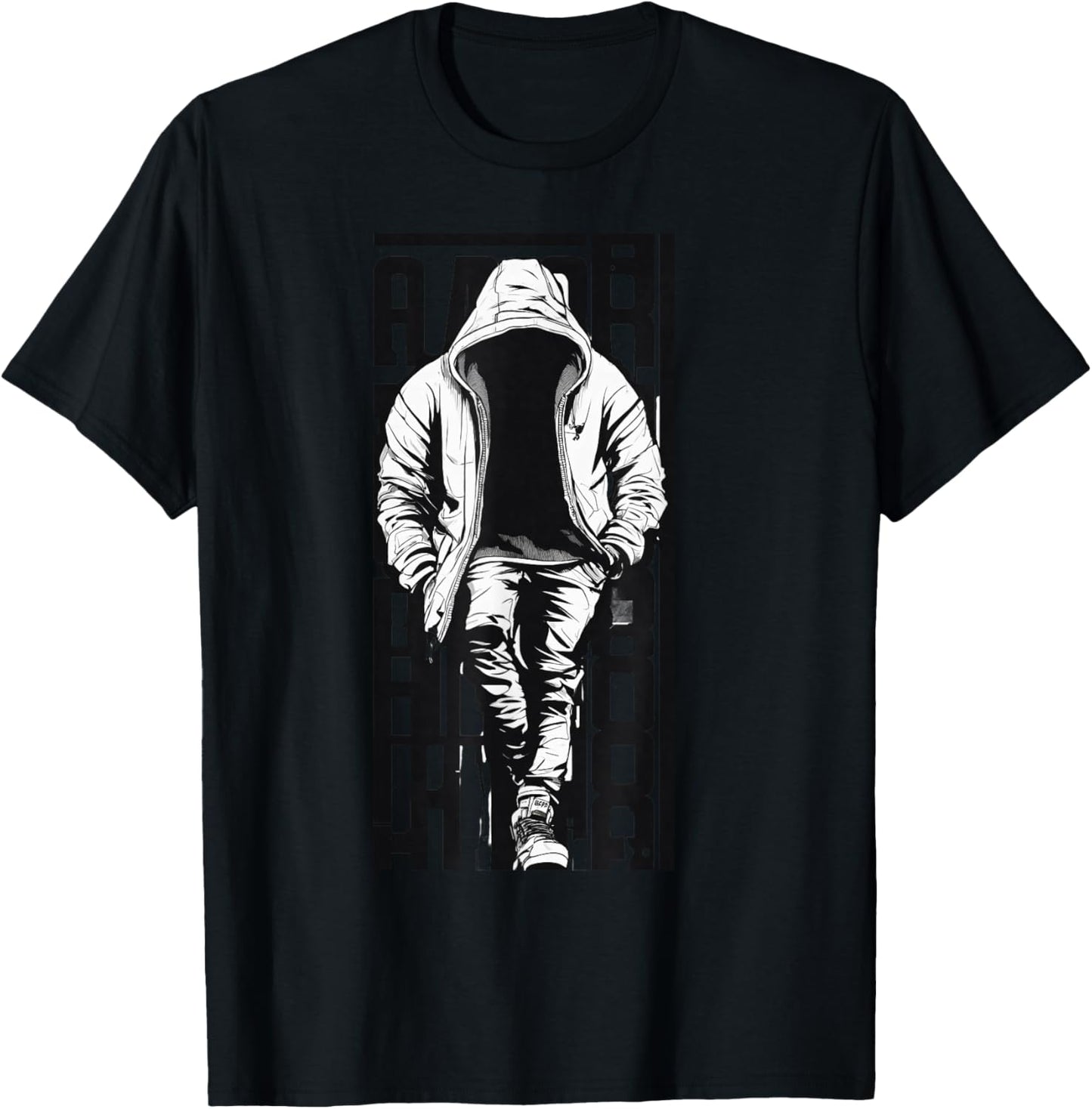 Rapper Graphic Hip Hop T Shirt Streetwear Men T-Shirt - T-Shirt | Black
