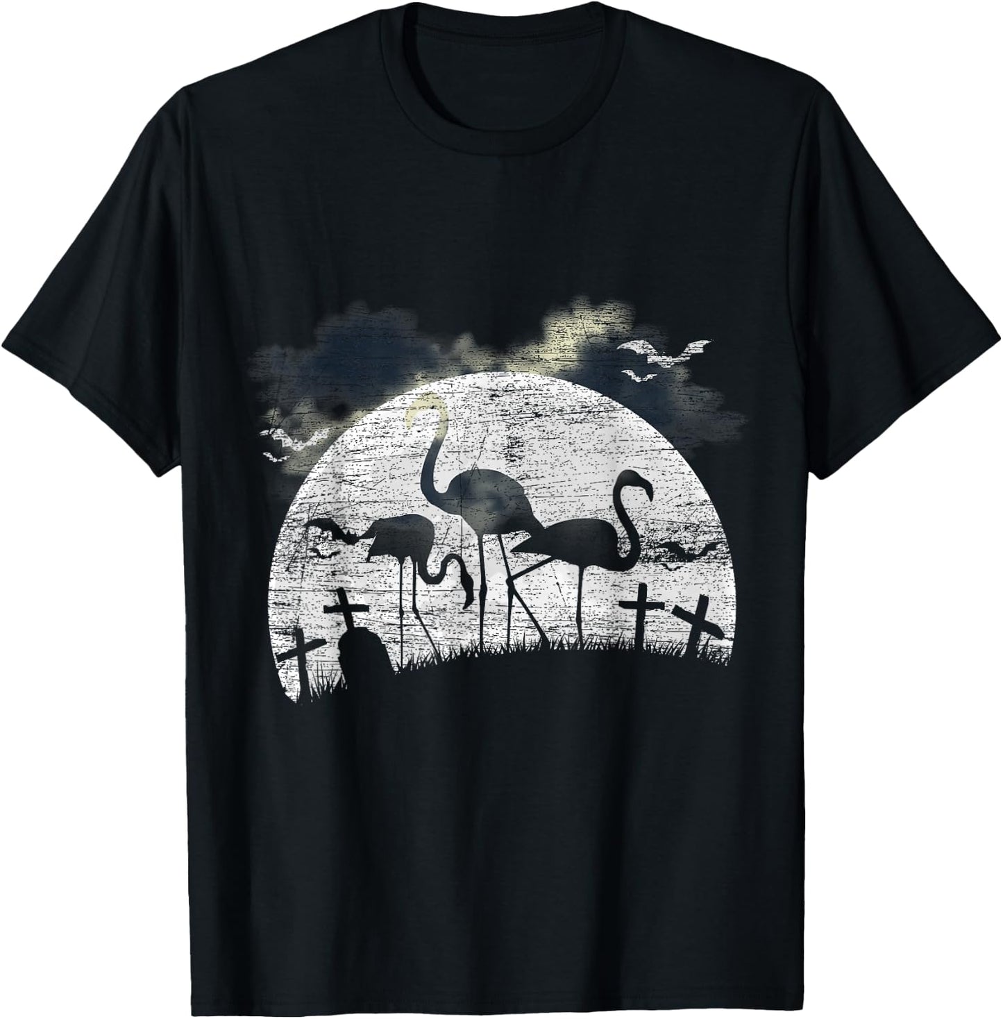 Halloween Flamingo T-Shirt - T-Shirt | Black