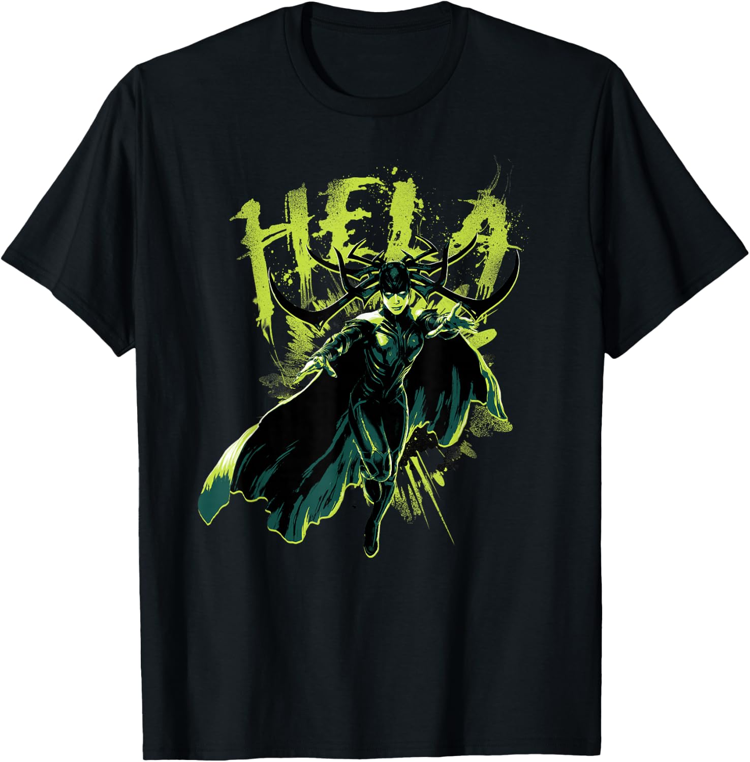 Marvel Hela Thor Ragnarok Goddess of Death T-Shirt - T-Shirt | Black