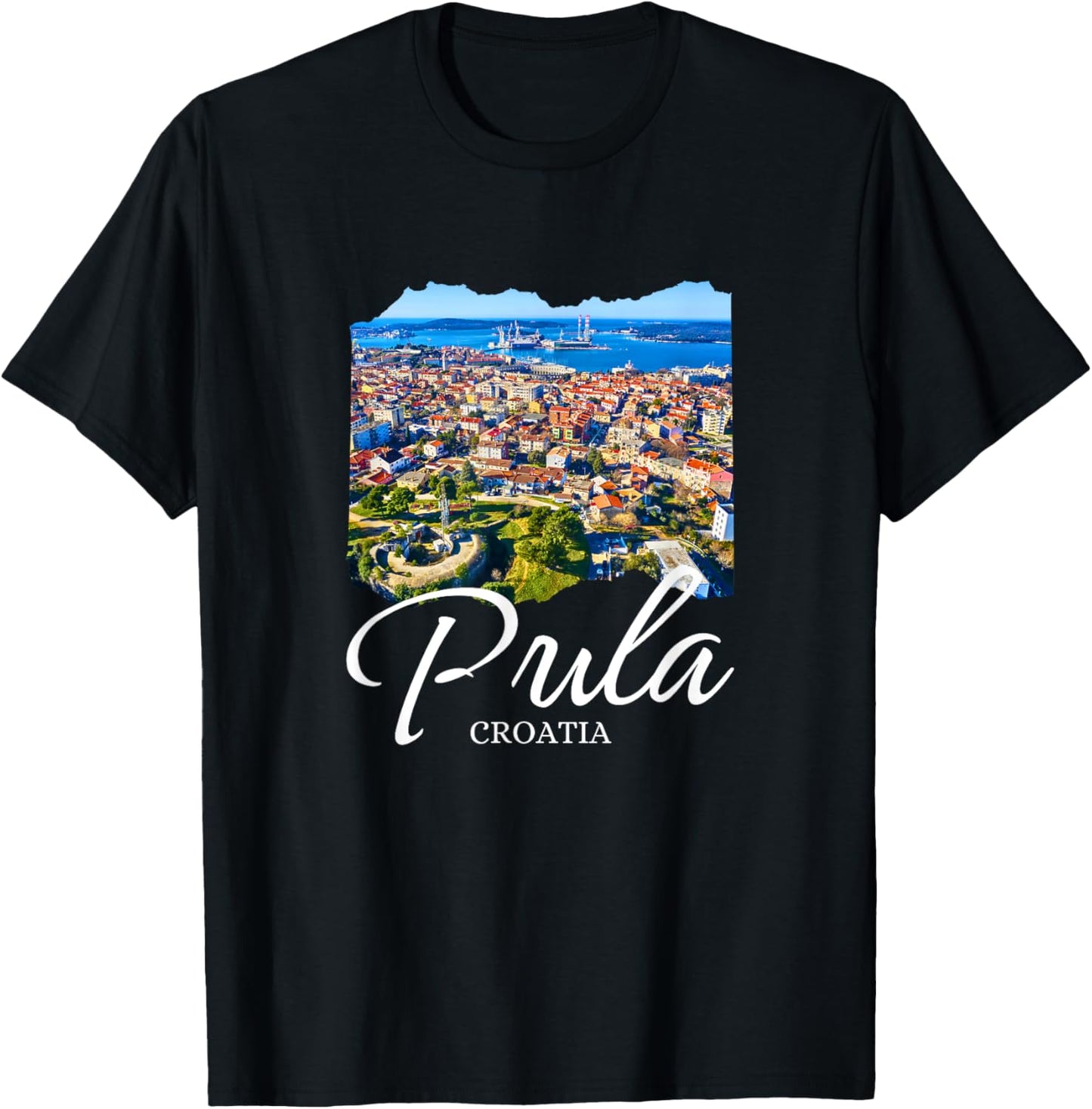 Croatia Pula Souvenir / Pula Croatia T-Shirt - T-Shirt | Black