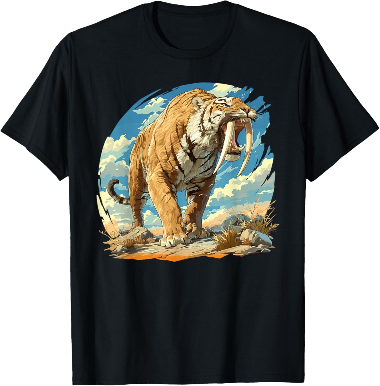 Saber-Toothed Tigers Saber-Toothed Tiger T-Shirt - T-Shirt | Black