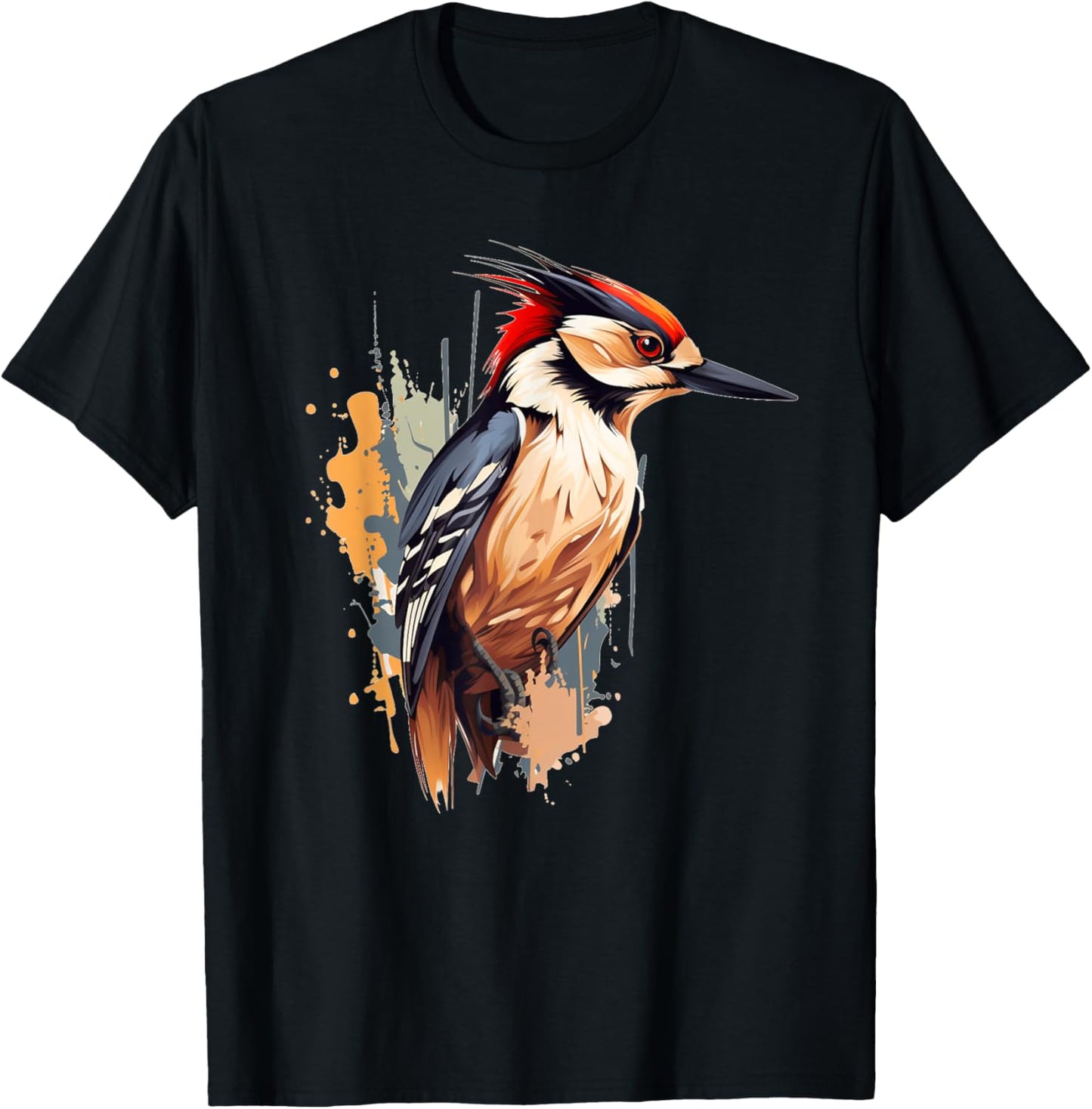 Funny Hobby Bird watching for Woodpecker and Birds Lovers T-Shirt - T-Shirt | Black