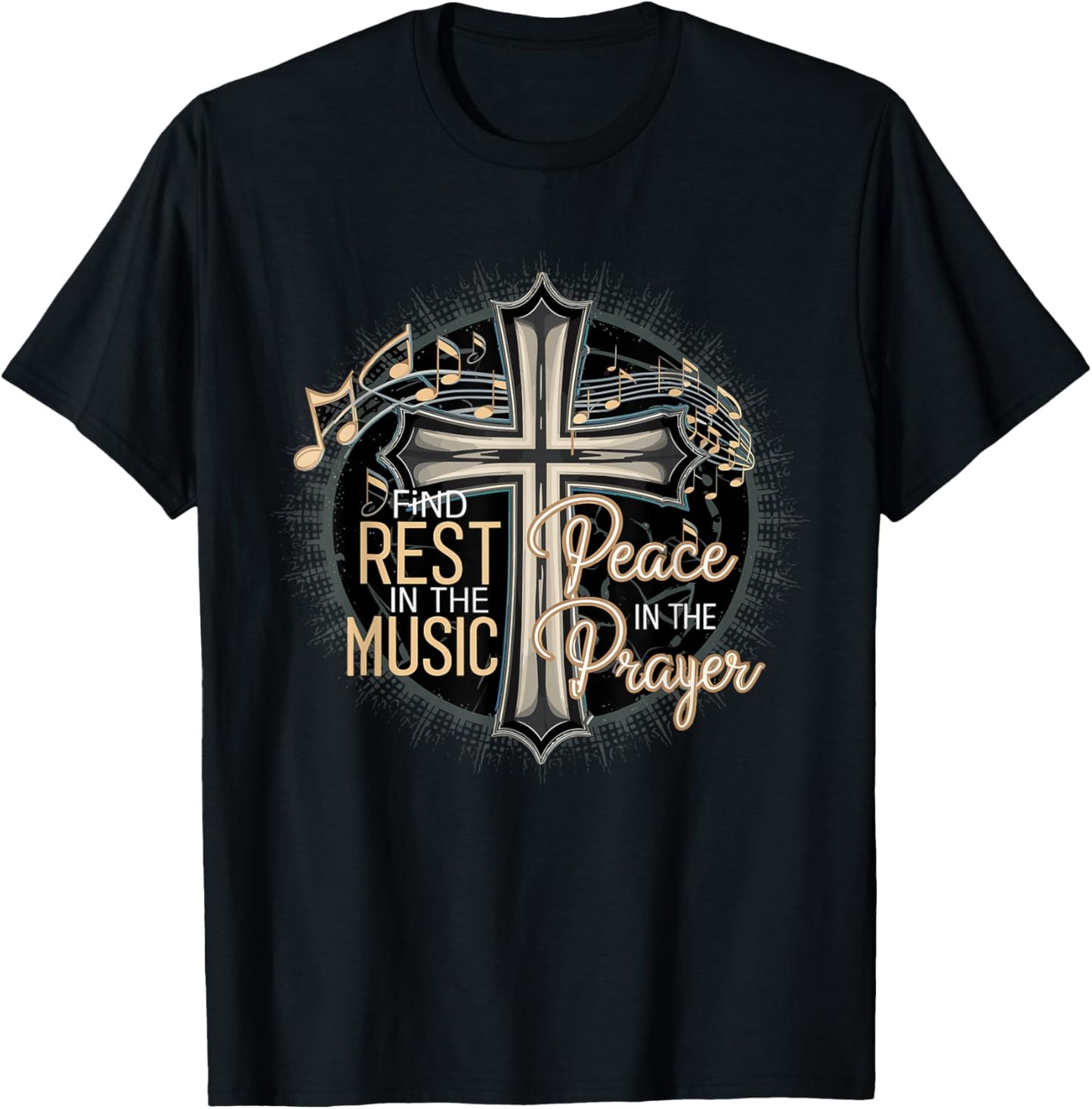 Prayer Songs Jesus Christ Religious Music Praise God T-Shirt - T-Shirt | Black