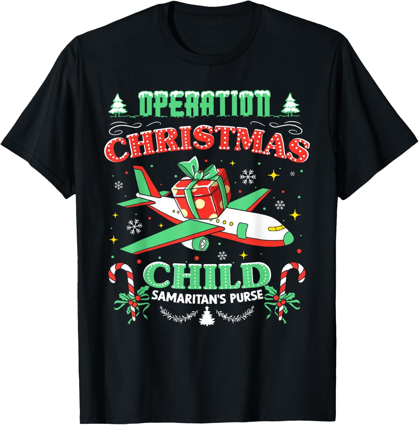 Operation Christmas Child Funny Family Matching Xmas T-Shirt - T-Shirt | Black