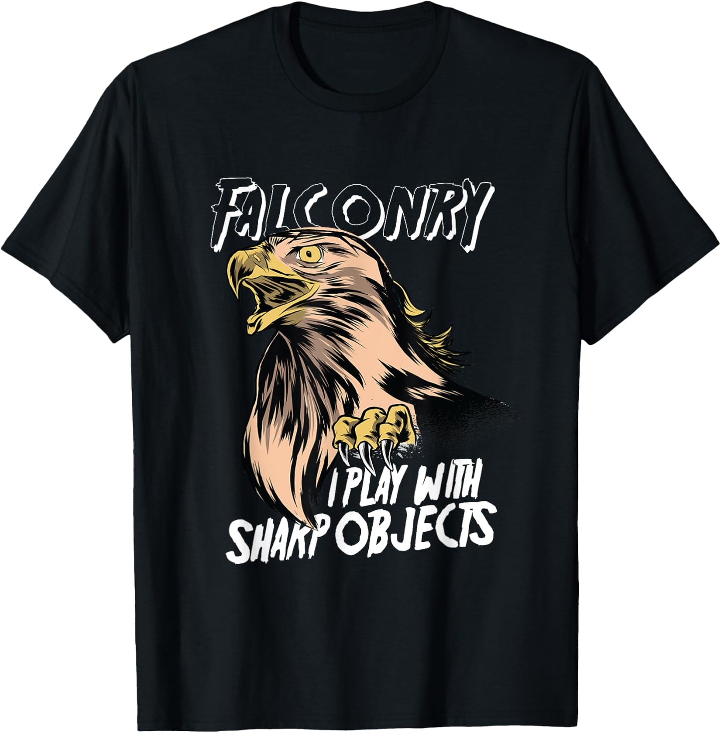 Falconry Falconry Gamehawking Hawking Hawk Hunting Game Sharp T-Shirt - T-Shirt | Black
