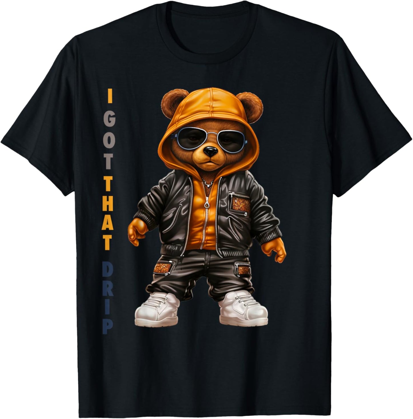Brimis Feel the Drip Stylish I Got That Drip , Small, Black T-Shirt - T-Shirt | Black