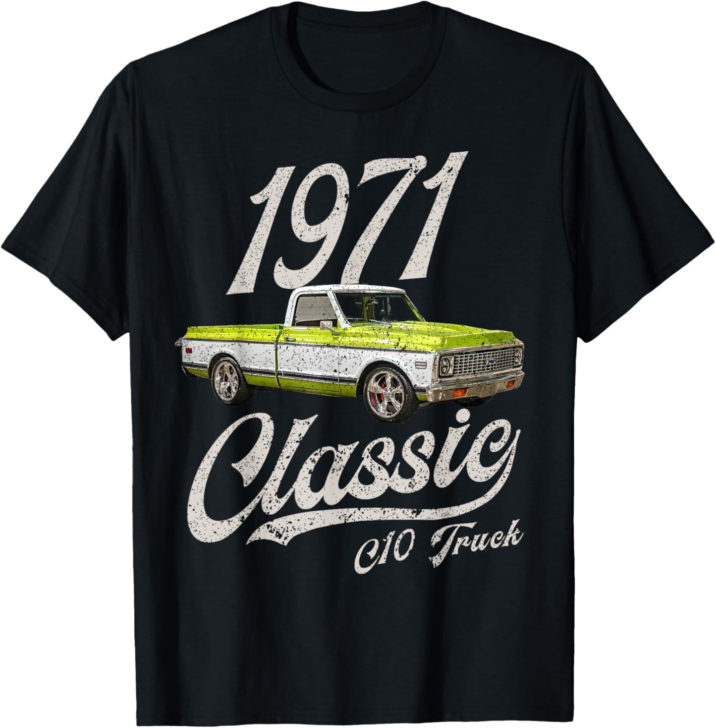 1971 71 c10 Truck T-Shirt - T-Shirt | Black