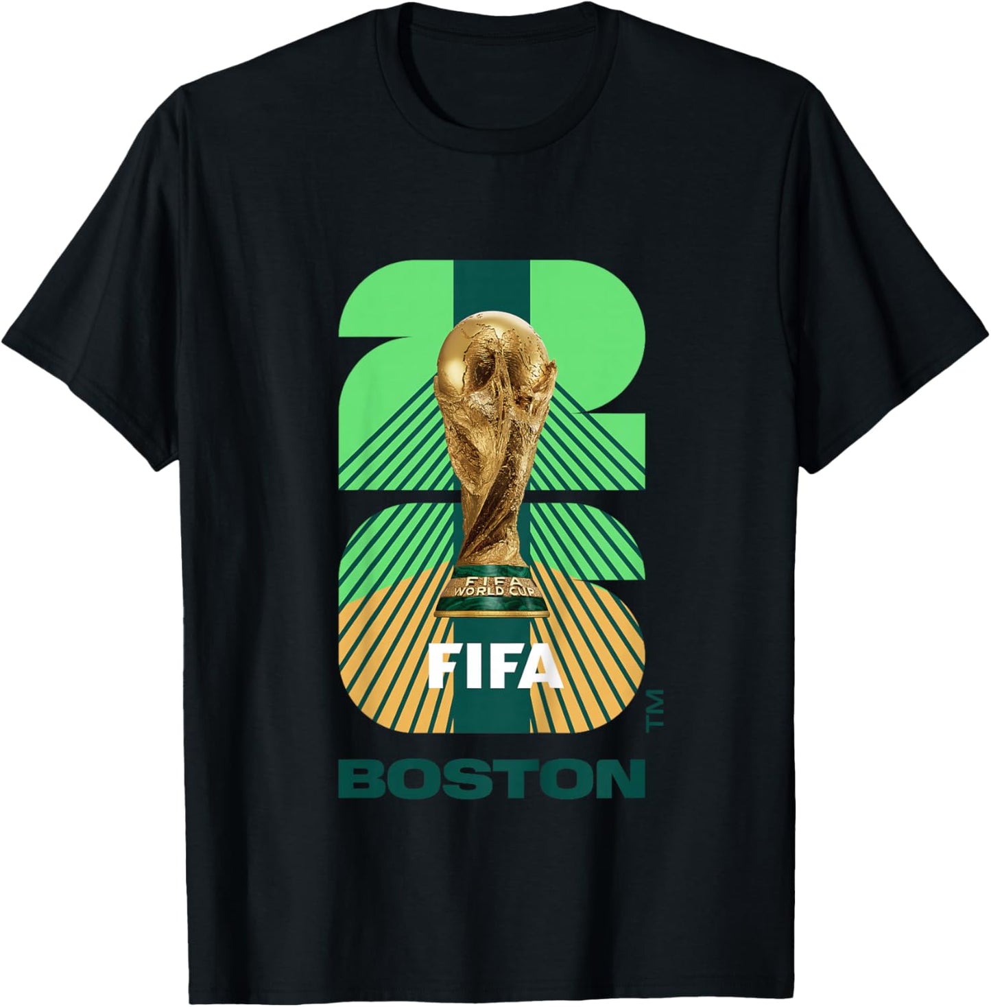 Kids FIFA World CUP26 Boston Trophy Color T-Shirt - T-Shirt | Black
