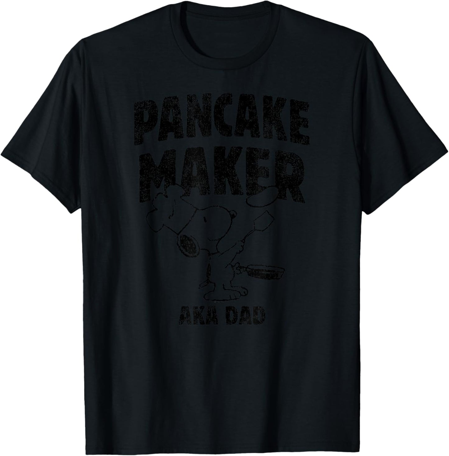 Peanuts - Pancake Maker AKA Dad T-Shirt - T-Shirt | Black