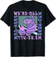 Disney Alice In Wonderland Cheshire Cat We're All Mad Box Up Short Sleeve T-Shirt - T-Shirt | Black