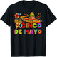 Cinco De Mayo Funny Men Women Kids Mexican Fiesta 5 De Mayo T-Shirt - T-Shirt | Black