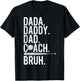 Vintage Baseball Coach Dad Fathers Day Funny Family Humor T-Shirt - T-Shirt | Black