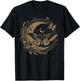 Cute Fairycore Floral Moth Aesthetic Girls Women Graphic T-Shirt - T-Shirt | Black