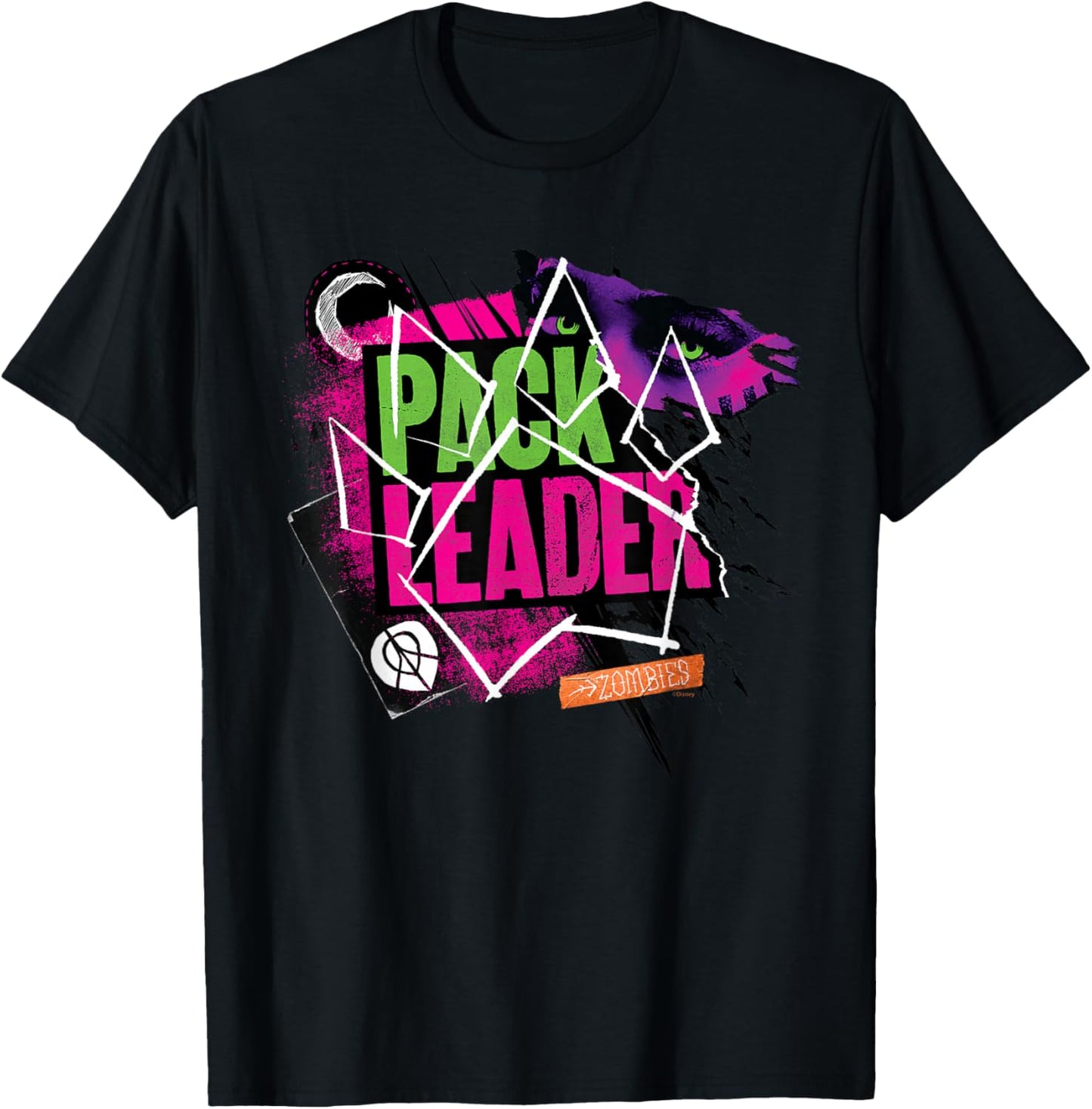 Disney Channel Zombies 3 Werewolf Pack Leader Z-O-M-B-I-E-S T-Shirt - T-Shirt | Black