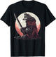 Majestic Sad Wolf Artwork - Wolf Sword T-Shirt - T-Shirt | Black