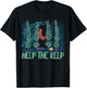 Help The Kelp Cute Marine Biologist Kelp Forest Ecosystems T-Shirt - T-Shirt | Black