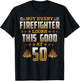 Firefighter 50th Birthday T-Shirt - T-Shirt | Black