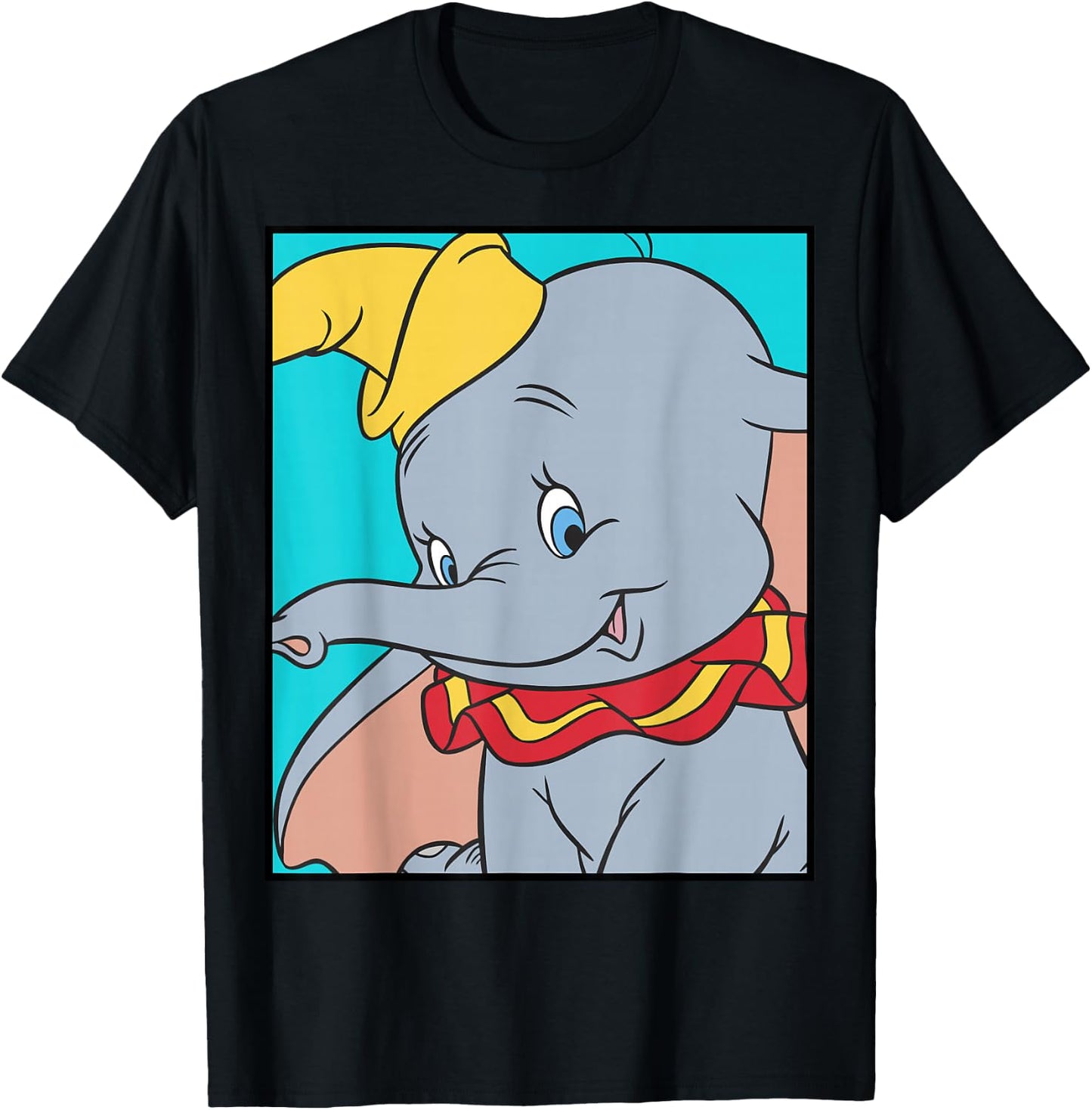 Disney Dumbo Portrait Box T-Shirt - T-Shirt | Black