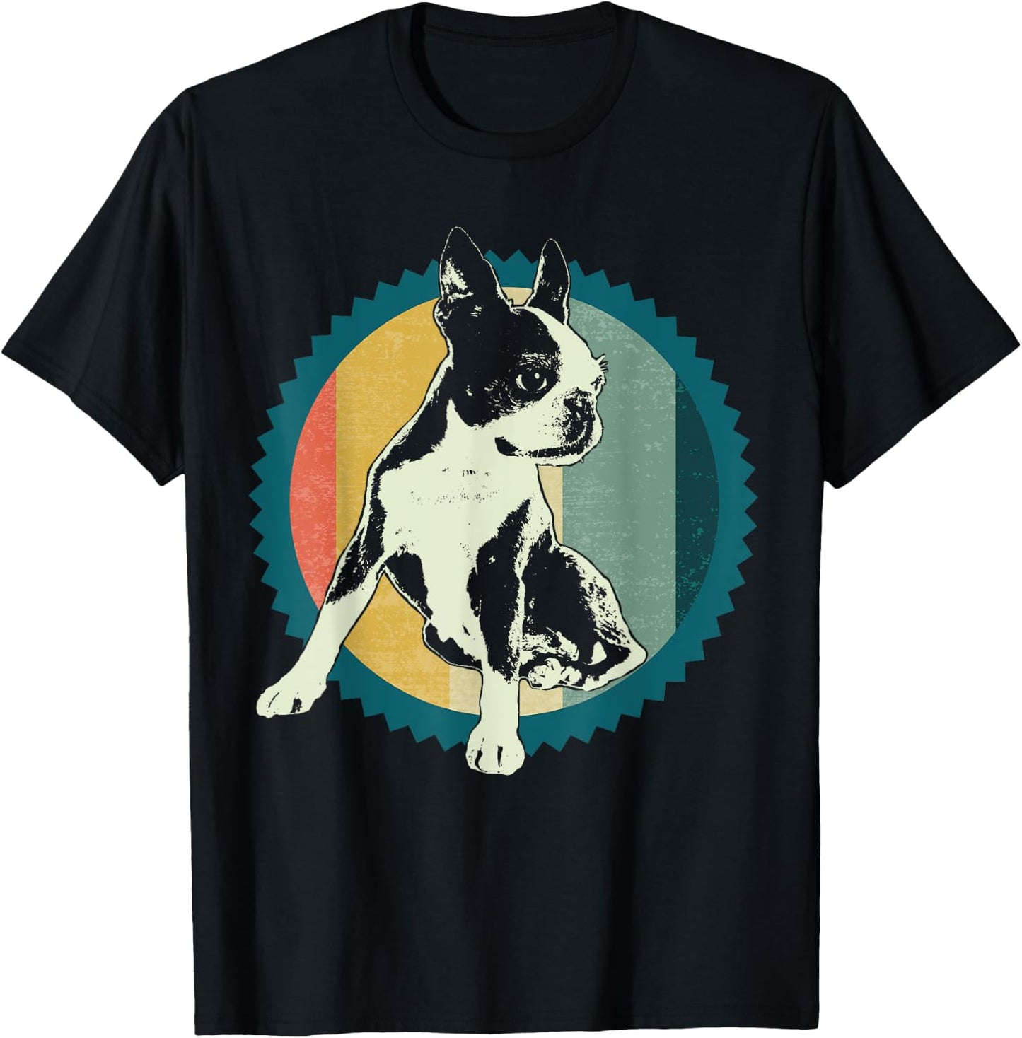 Boston Terrier Boston-Bulldog Women Kids T-Shirt - T-Shirt | Black