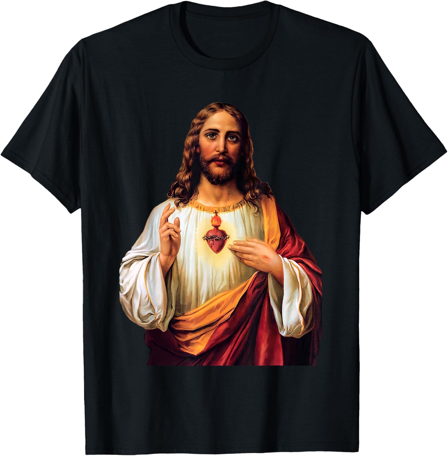 Sacred Heart of Jesus T-Shirt - T-Shirt | Black