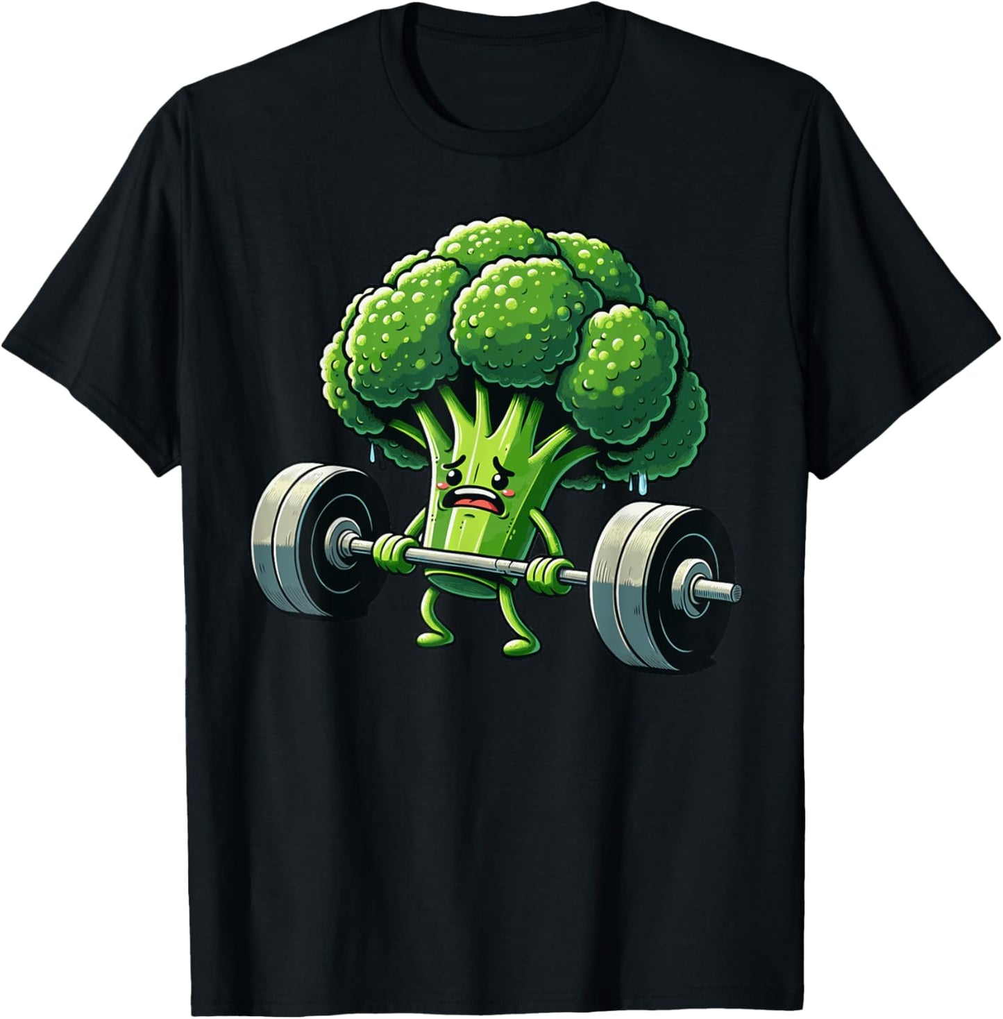 Deadlift Broccoli Gym Fitness Motivation Bodybuilding T-Shirt - T-Shirt | Black