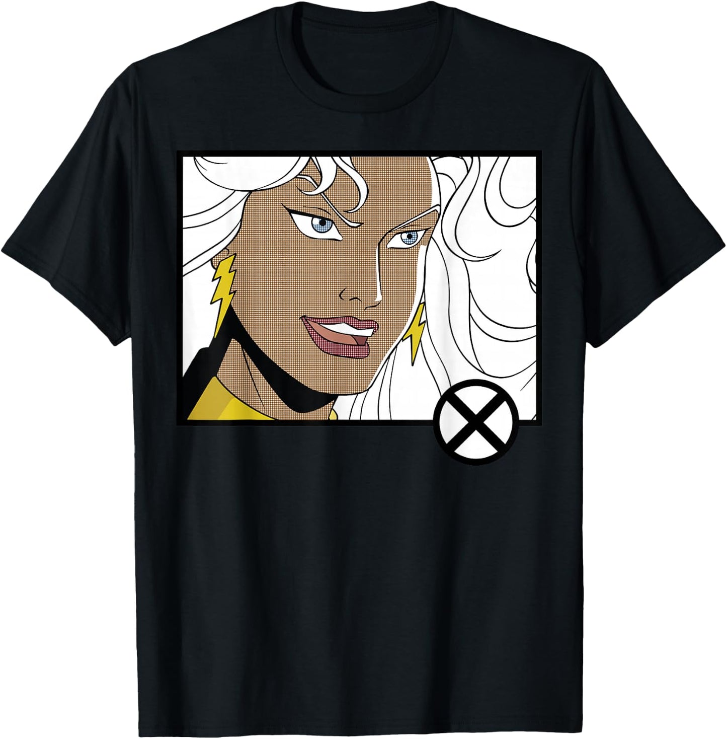 Marvel X-Men Storm Head Shot Panel T-Shirt - T-Shirt | Black