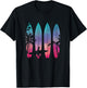 Tropical Beach Surf Surfboard Surfing Surfer Ocean Surfing T-Shirt - T-Shirt | Black