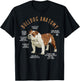 English Bulldog Anatomy Dog Biology Dog Lover T-Shirt - T-Shirt | Black
