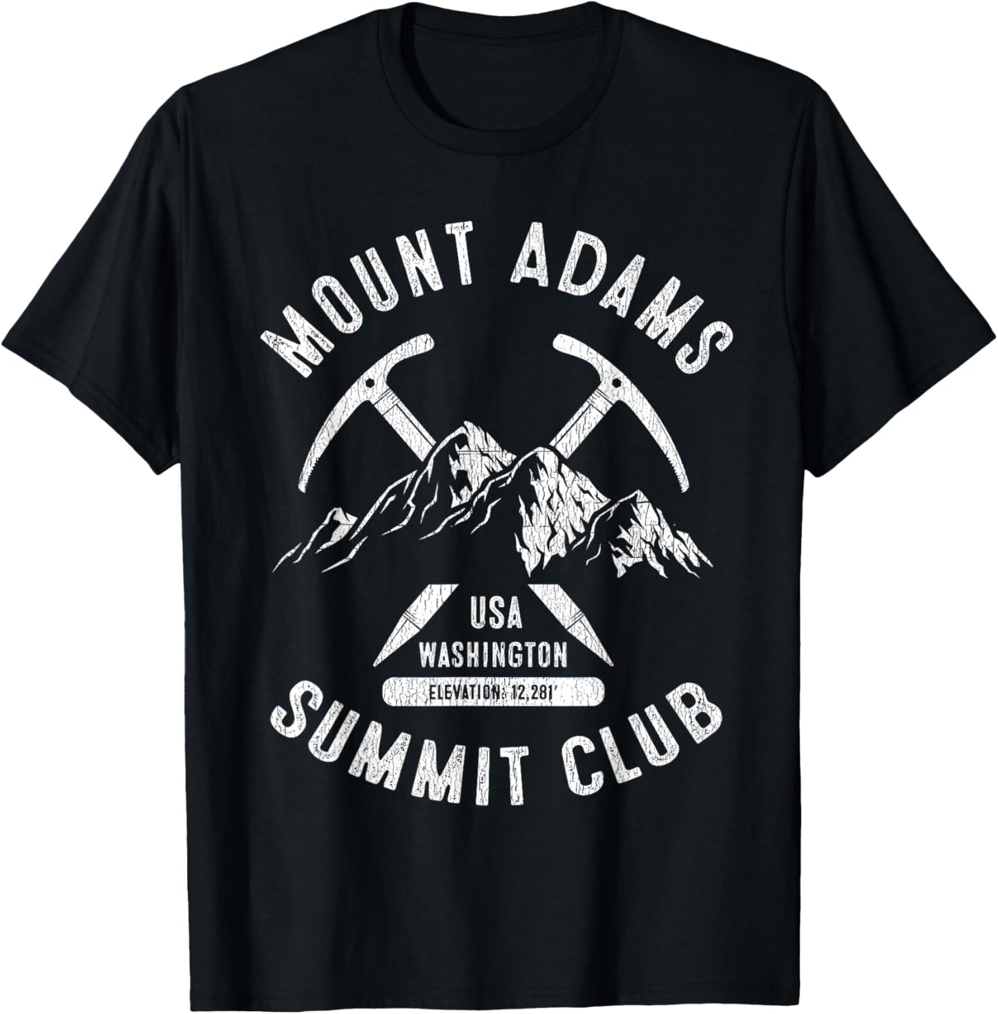 Mount Adams Summit Club I Climbed Mount Adams Washington T-Shirt - T-Shirt | Black