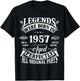Vintage Legend Born In 1957 68th Birthday 68 Years Old T-Shirt - T-Shirt | Black