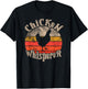 Chicken Whisperer Funny lovers theme vintage sunset cute T-Shirt - T-Shirt | Black