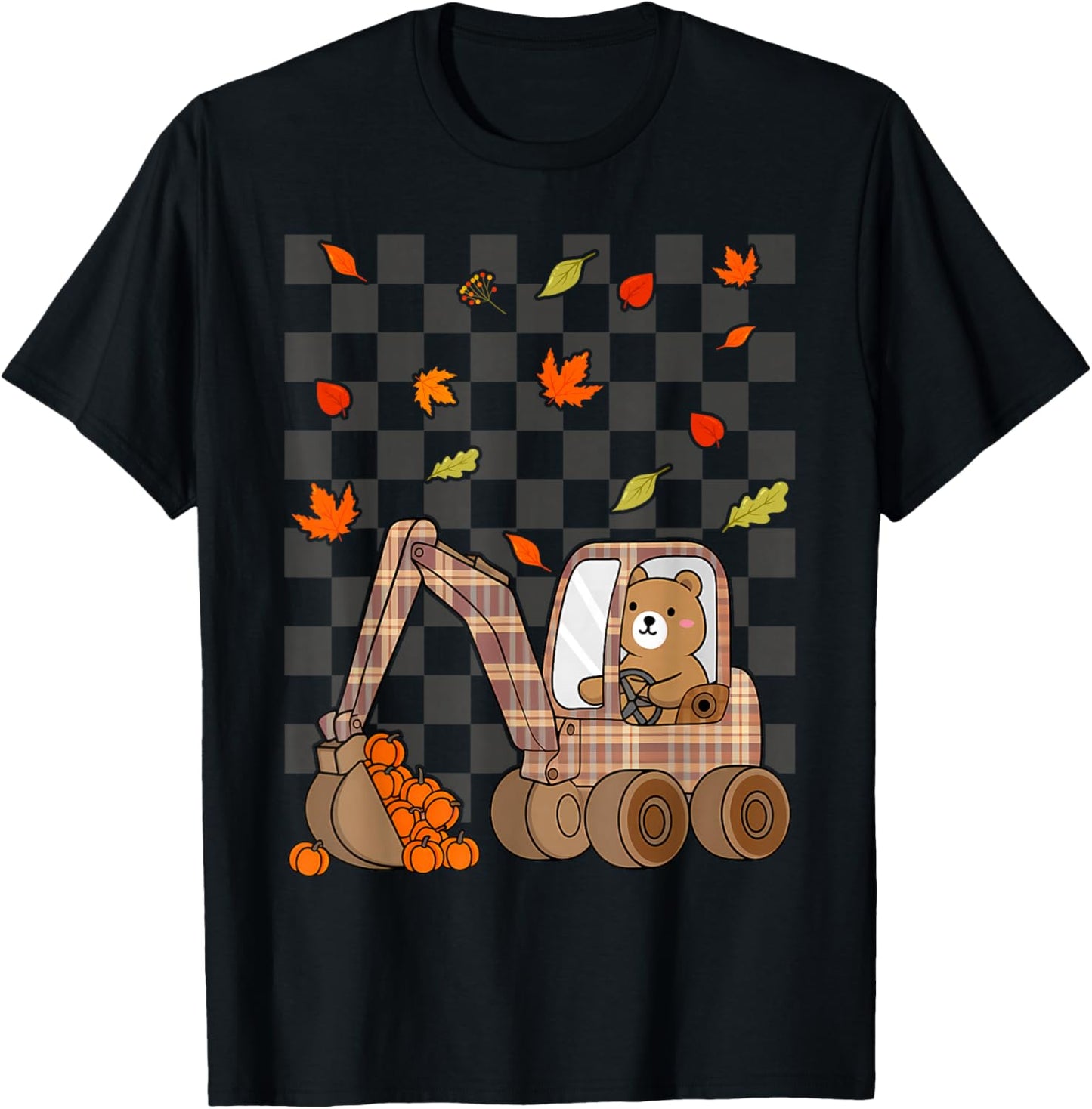 Kids Truck Pumpkin Patch Baby Boy Fall Toddler Girl Cute T-Shirt - T-Shirt | Black