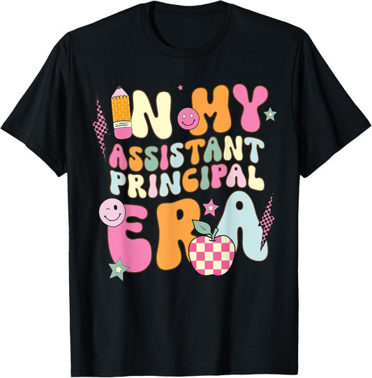 In My Assistant Principal Era Back To School First Day T-Shirt - T-Shirt | Black