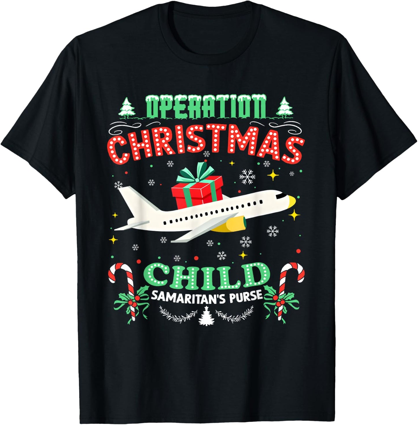Operation Christmas Child Funny Family Matching Xmas T-Shirt - T-Shirt | Black