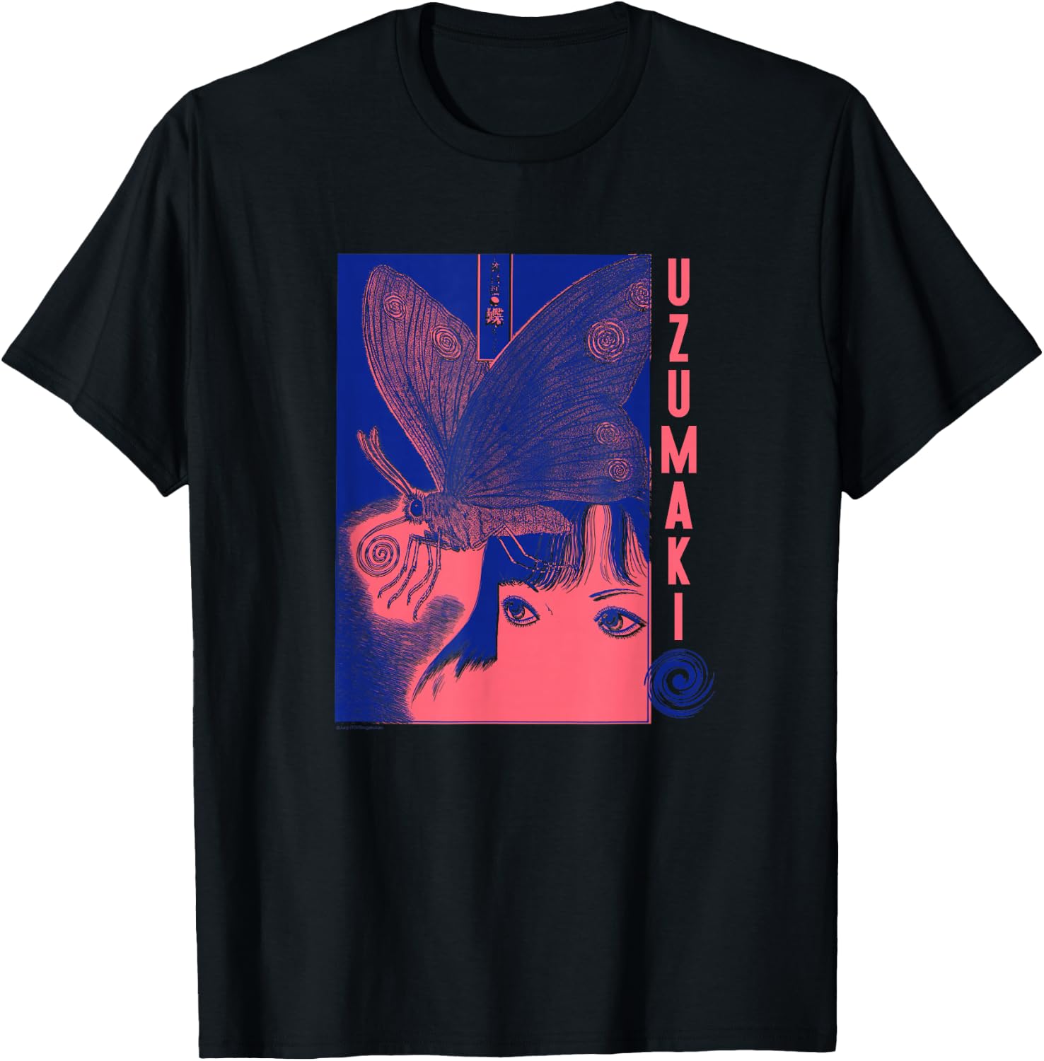 Uzumaki Butterflies T-Shirt - T-Shirt | Black