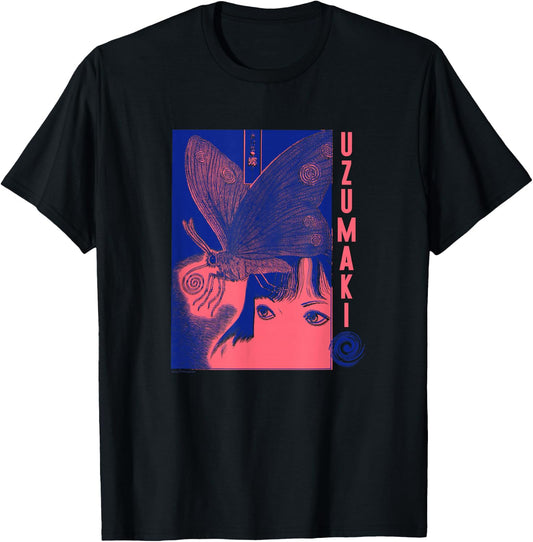 Uzumaki Butterflies T-Shirt - T-Shirt | Black