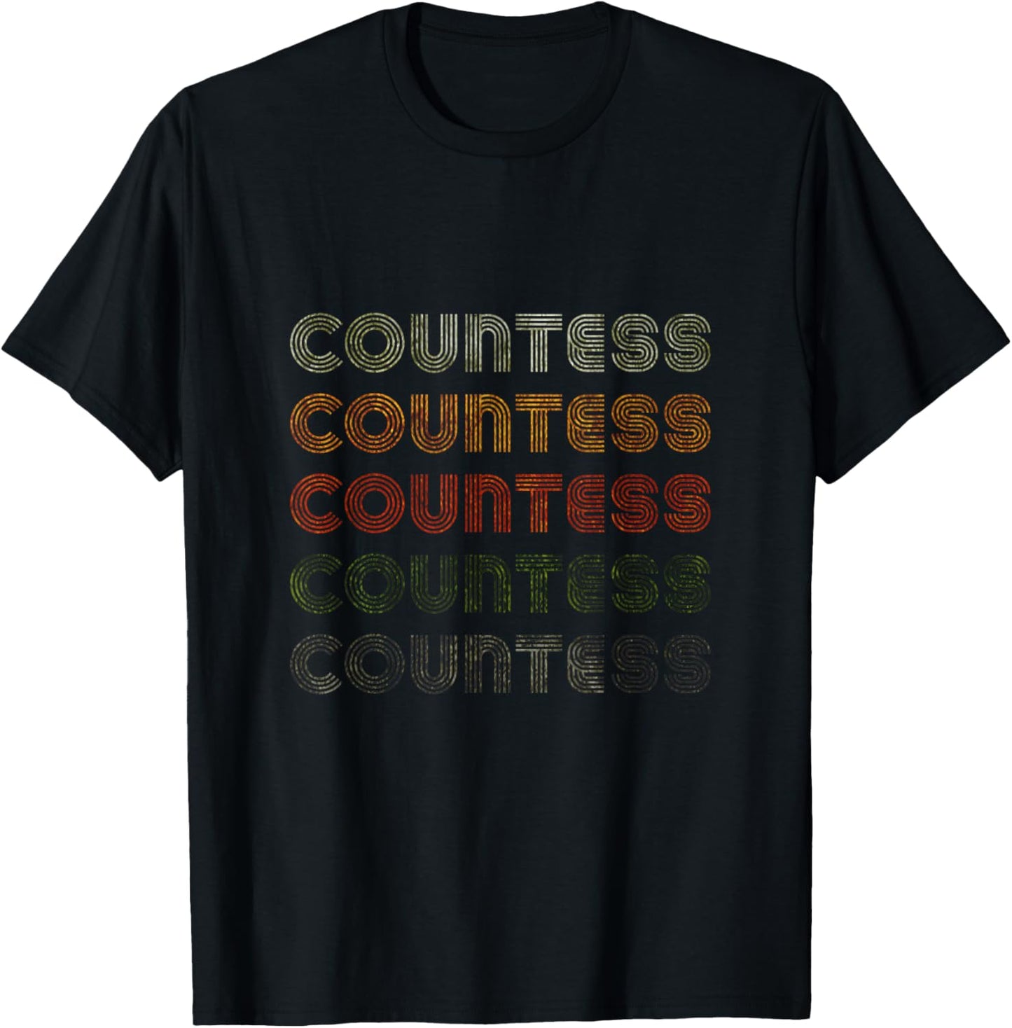 Love Heart Countess Grunge Vintage Style Black Countess T-Shirt - T-Shirt | Black