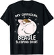 My Official Sleeping Shirt PJ Pajama Top Beagle T-Shirt - T-Shirt | Black