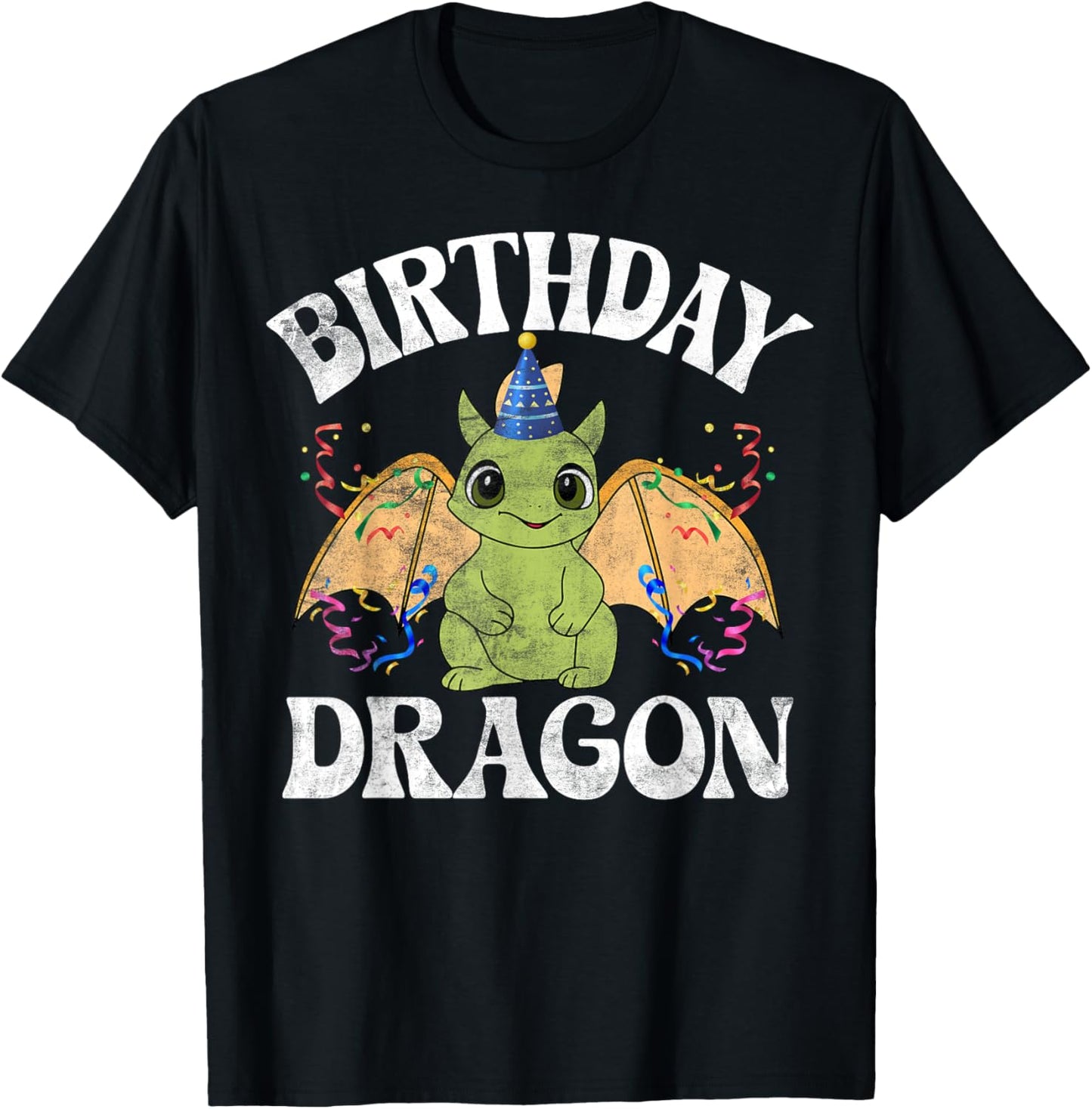 Birthday Dragon T-Shirt - T-Shirt | Black